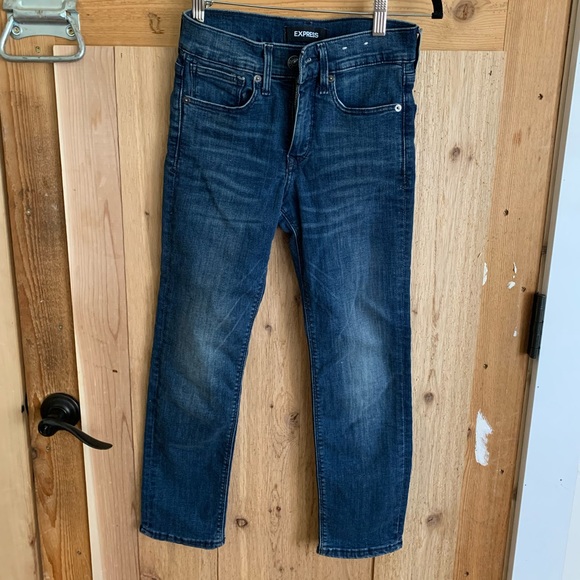 Express Mid-rise Skinny Stretch + Jeans - Picture 1 of 7